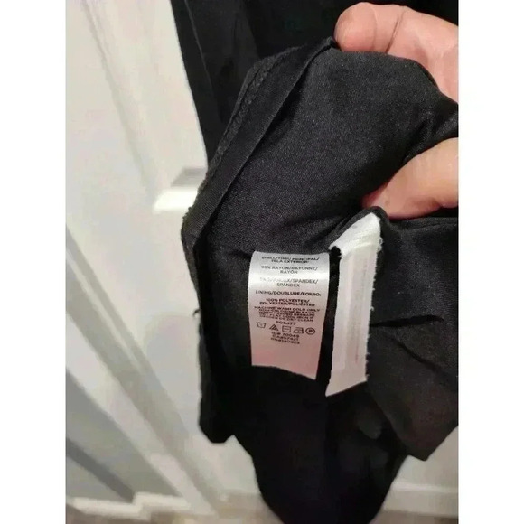 Loft Black Side Tie Lined Knit‎ Dress Size XLARGE - Picture 6 of 7